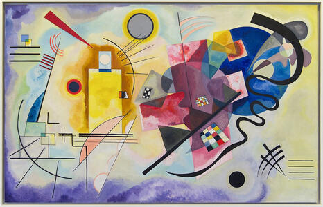 yellow-red-blue wassily kandinsky (1925)
