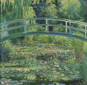 Water Lilies and Japanese Bridge claude monet (1899)