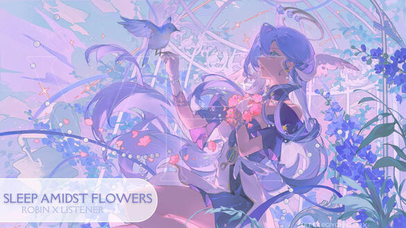 Sleep Amidst Flowers | Robin x Listener